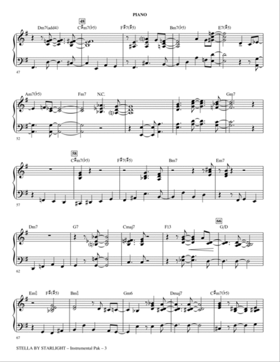 Stella By Starlight - Piano Choir scores gallery preview page 3