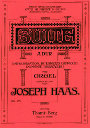 Suite fur Orgel op. 25