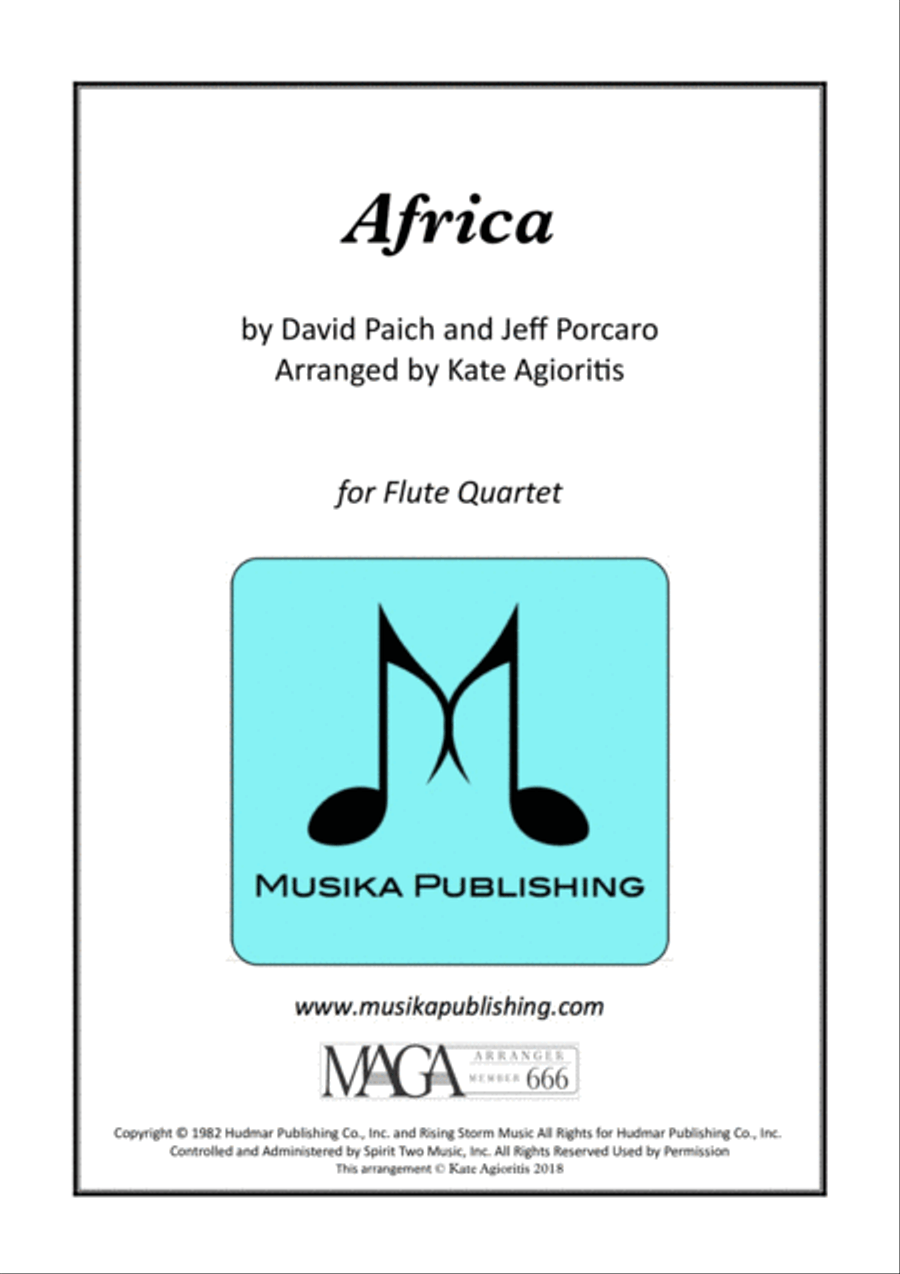 Africa Flute Quartet scores gallery preview page 1