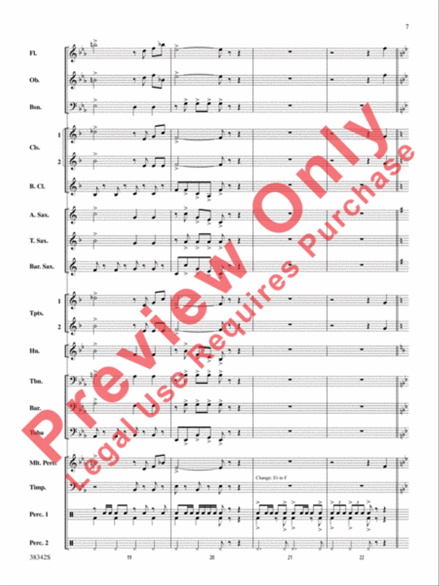 Sousa Classics Concert Band scores gallery preview page 8