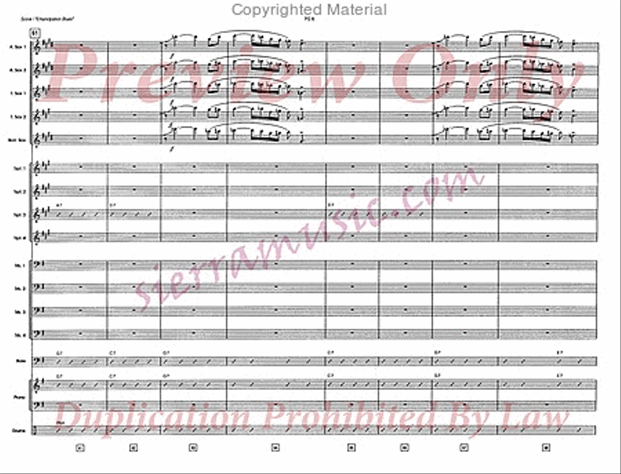Emancipation Blues Emancipation Blues Big Band scores gallery preview page 9