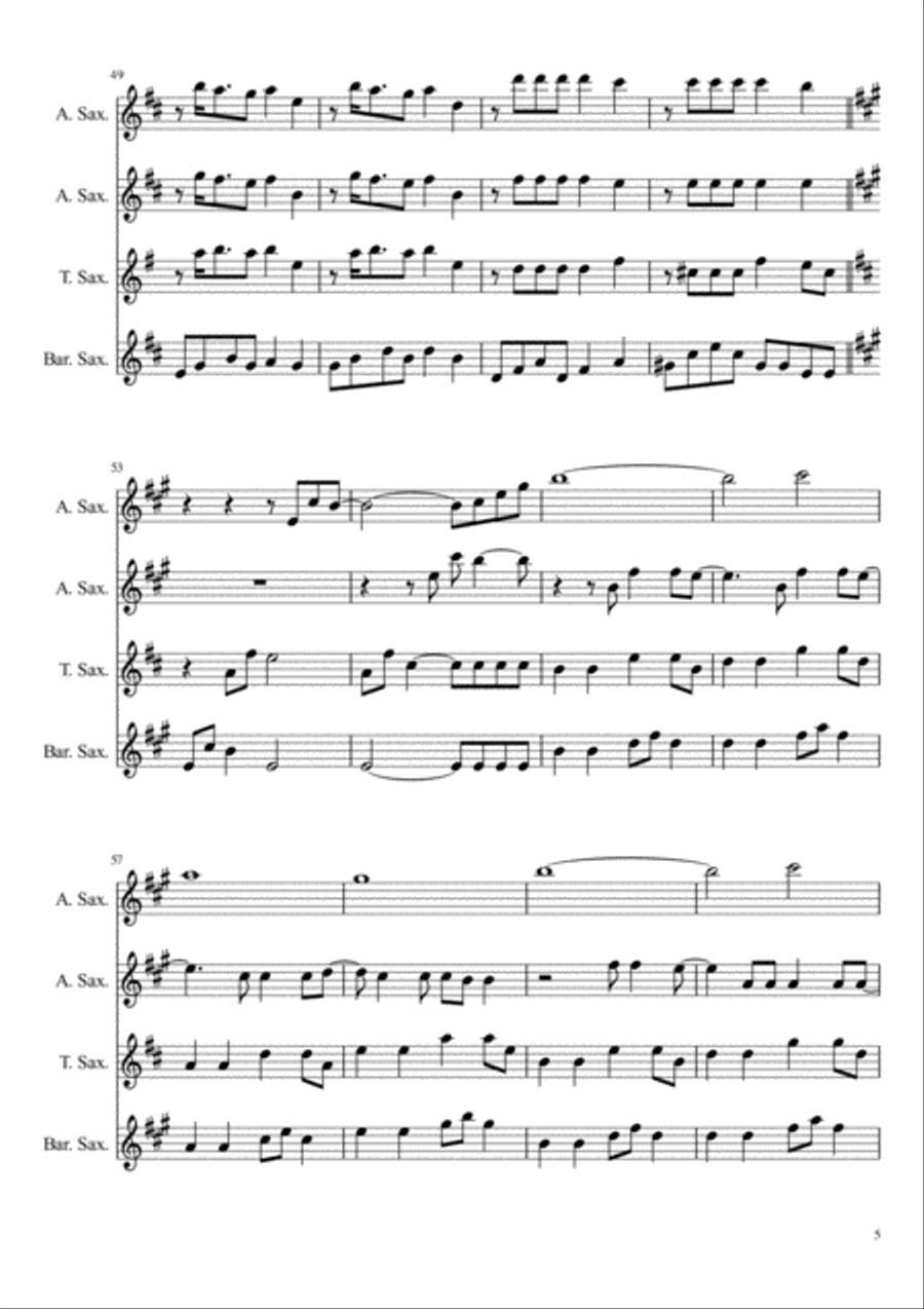 Radioactive Radioactive Woodwind Quartet scores gallery preview page 5