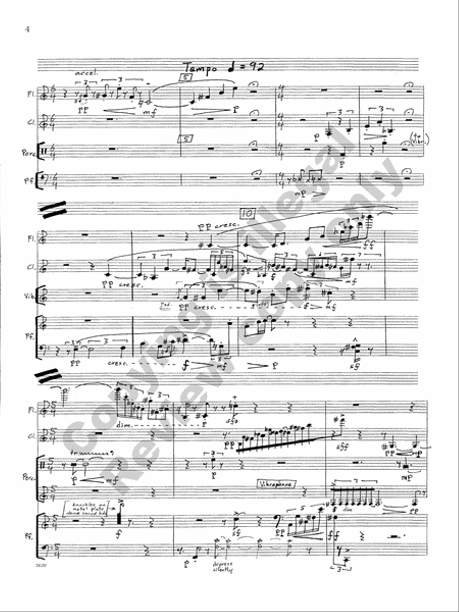 Chamber Concerto Clarinet scores gallery preview page 5