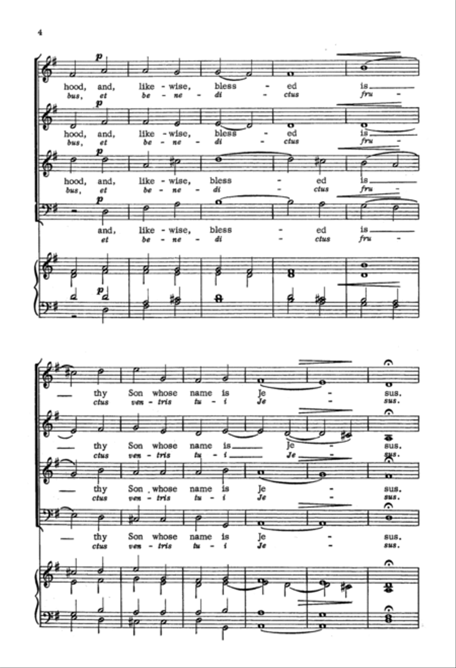 Ave Maria 4-Part scores gallery preview page 3