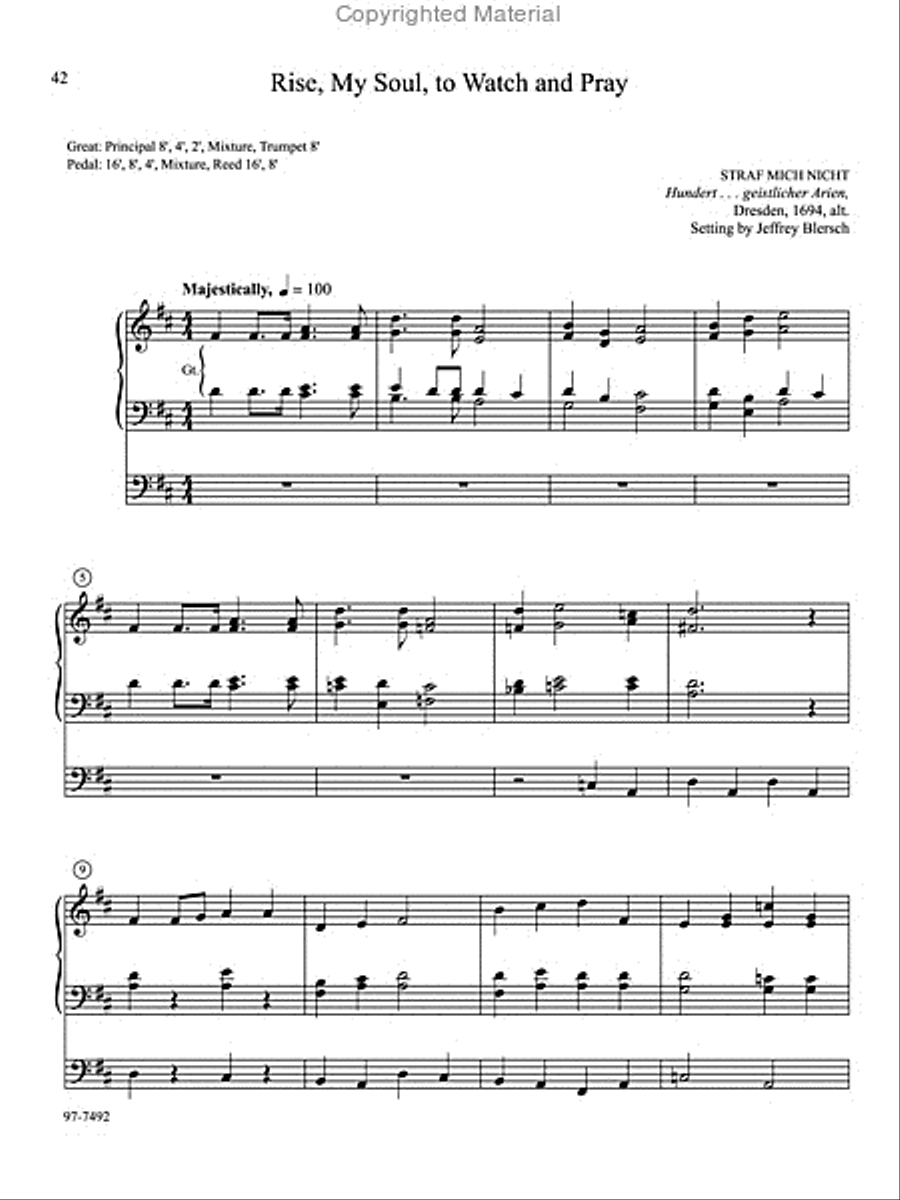 Musica Sacra: Easy Hymn Preludes for Organ, Vol. 8 Organ scores gallery preview page 15
