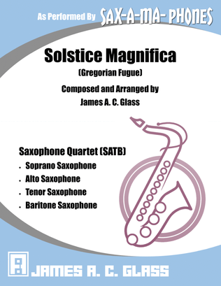 Book cover for Solstice Magnifica - Saxophone Quartet (SATB)