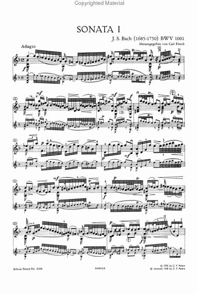 Sonatas And Partitas For Violin Solo