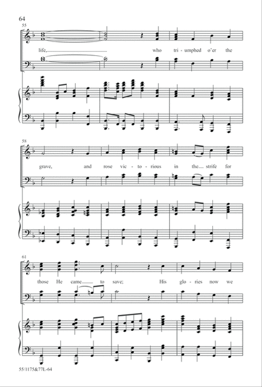 Behold the Lamb! 4-Part scores gallery preview page 65
