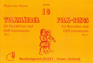 Book cover for 10 Volksliederen 1