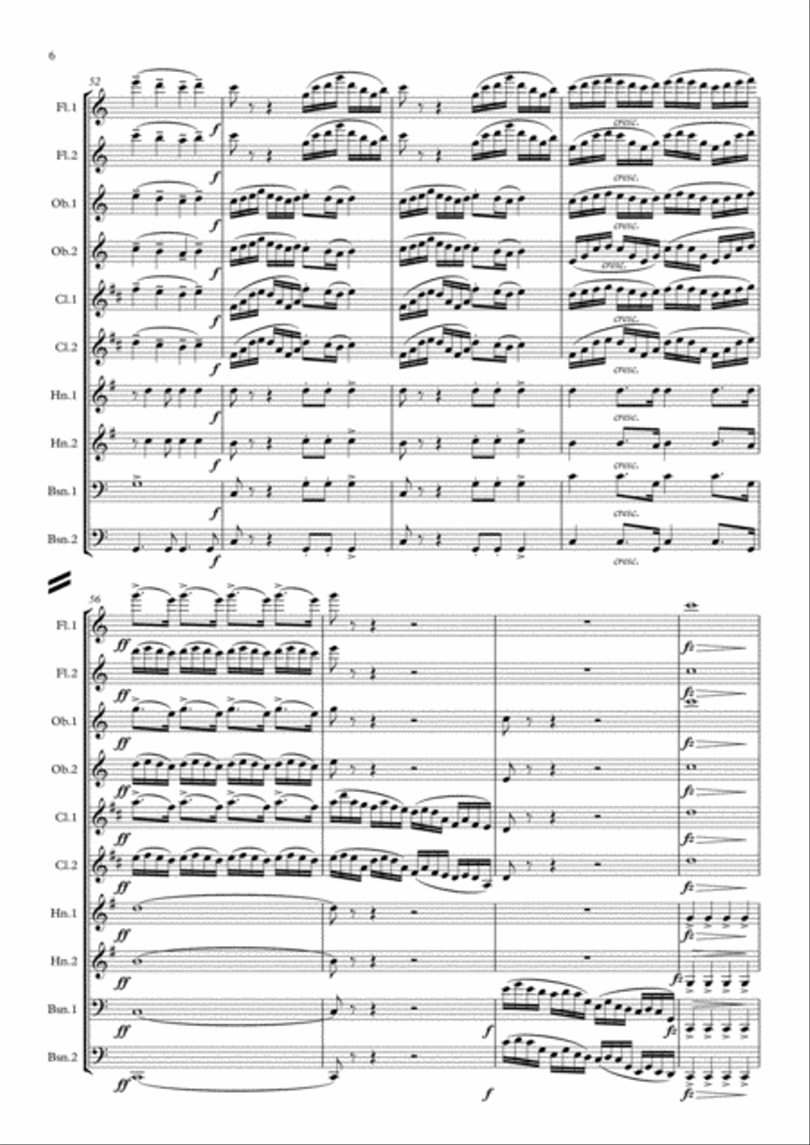 Dvorak: Legends Op.59 Mvt.4 in C - wind Dectet School and Community scores gallery preview page 6