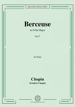 Book cover for Chopin-Berceuse,in D flat Major,Op.57