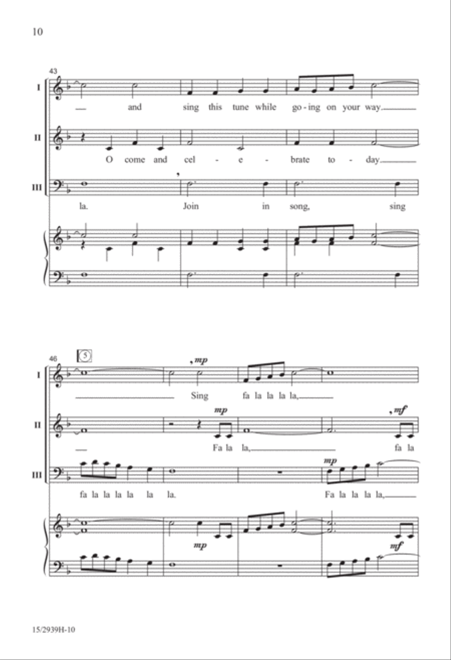 A Merry Fa La La 3-Part scores gallery preview page 11