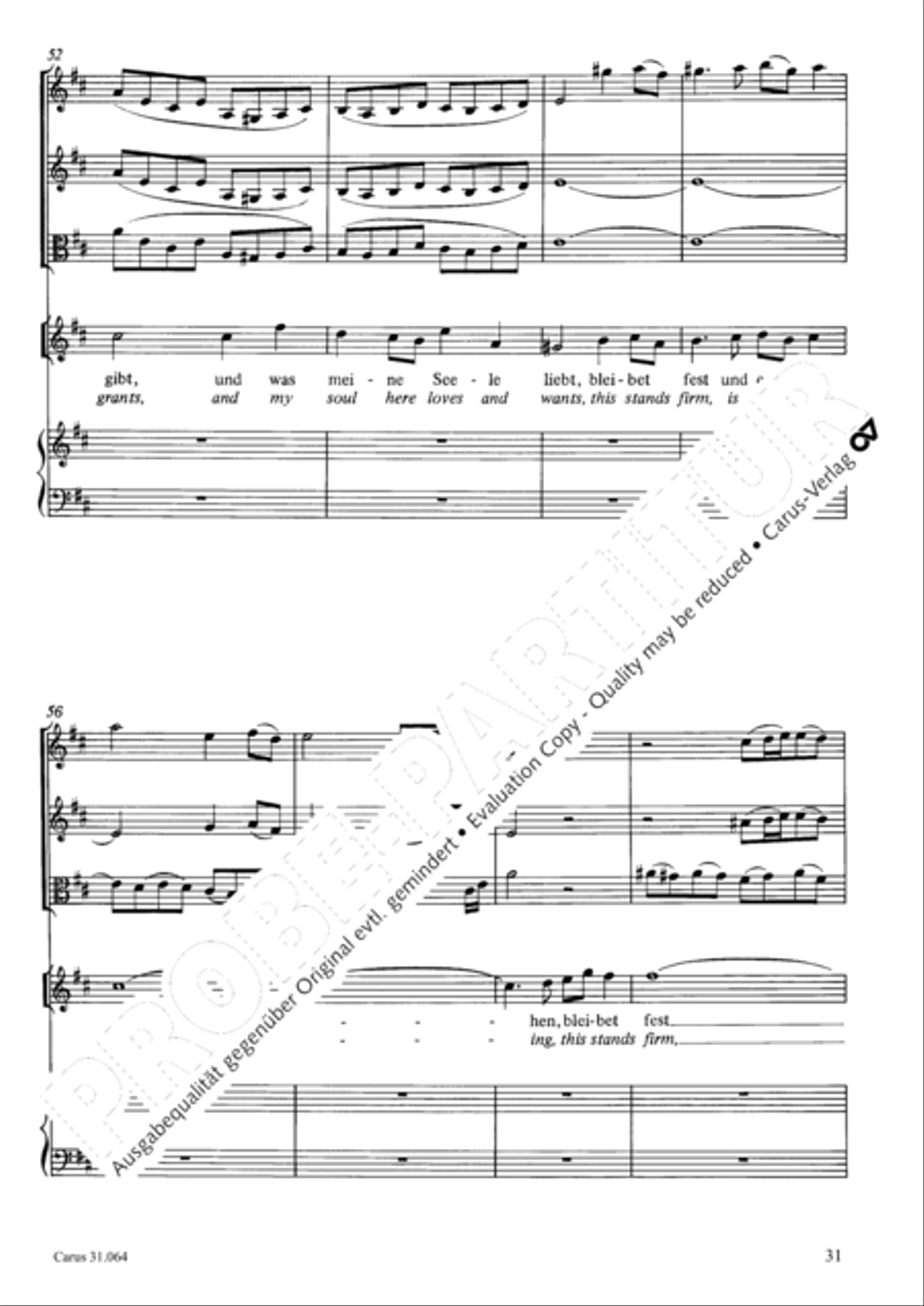 See now, what kind of love (Sehet, welch eine Liebe hat uns der Vater erzeiget) 4-Part scores gallery preview page 32