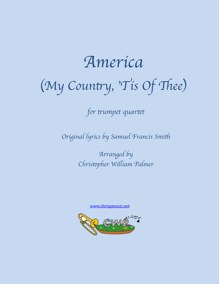 America (My Country Tis Of Thee) - Trumpet Quartet image number null