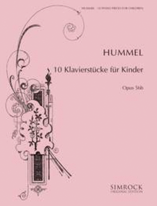 10 Klavierstücke Für Kinder Opus 56B