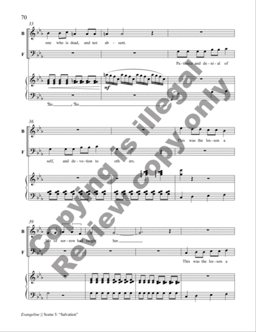 Evangeline Choir scores gallery preview page 25