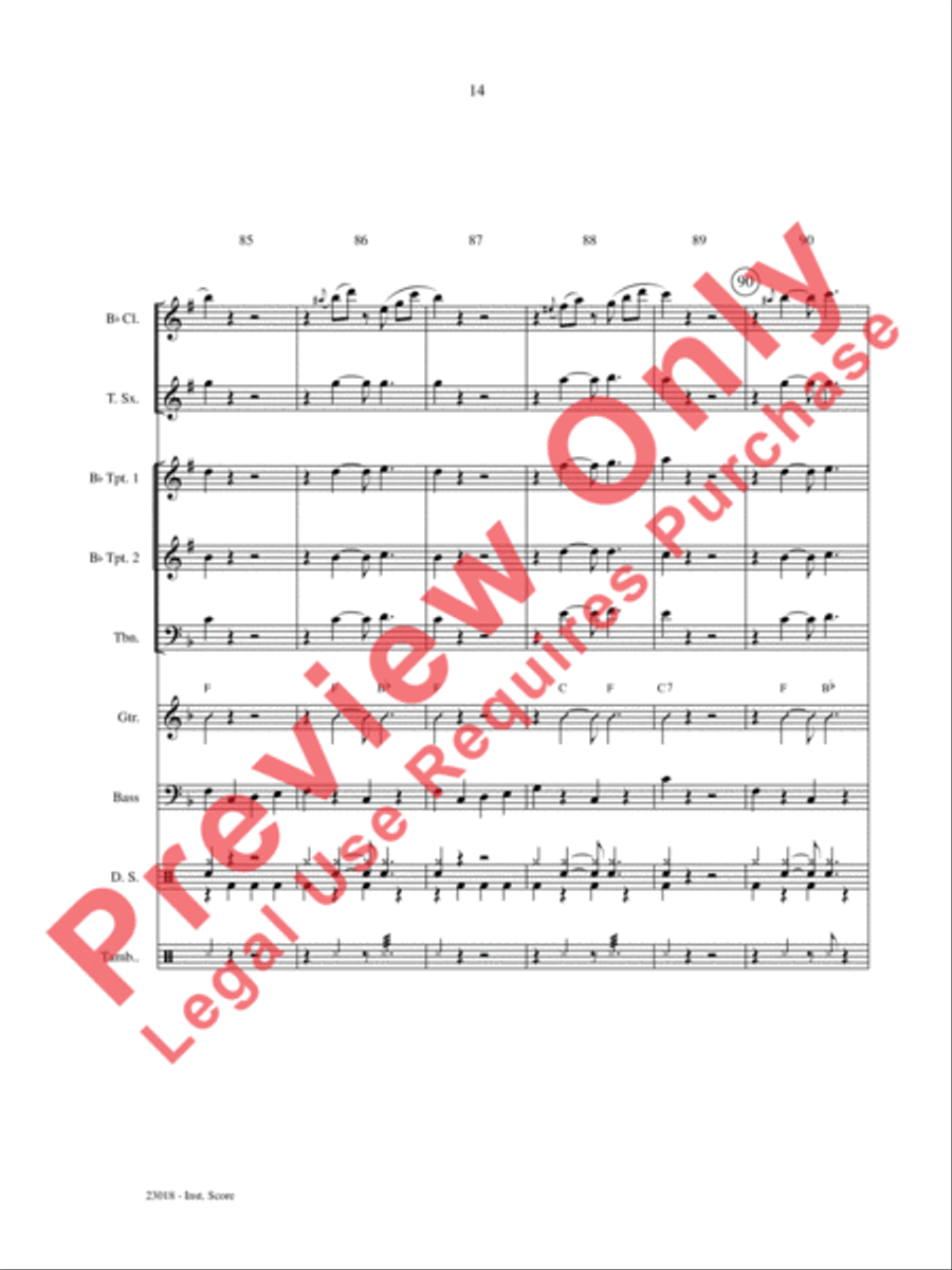 Swing Low, Sing Low Choir scores gallery preview page 15