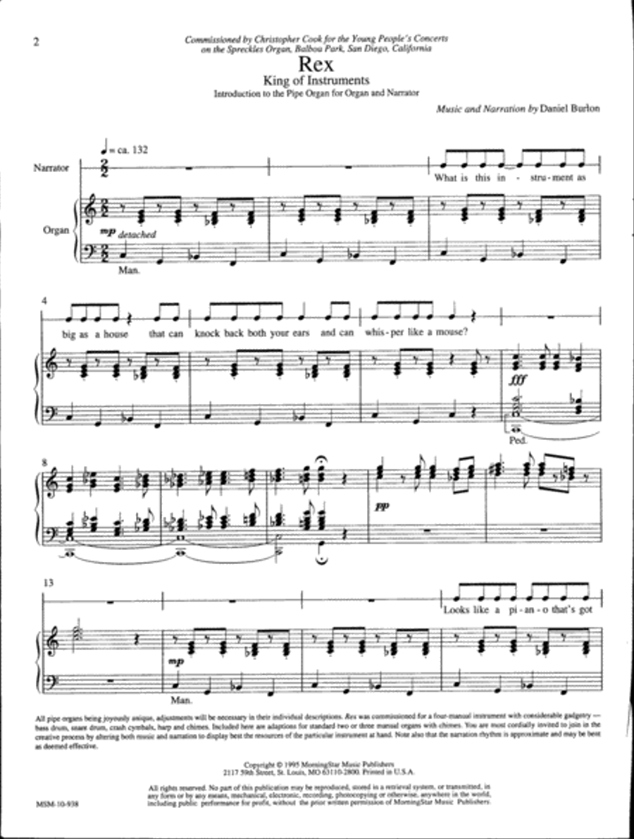 Rex: The King of Instruments Organ scores gallery preview page 2