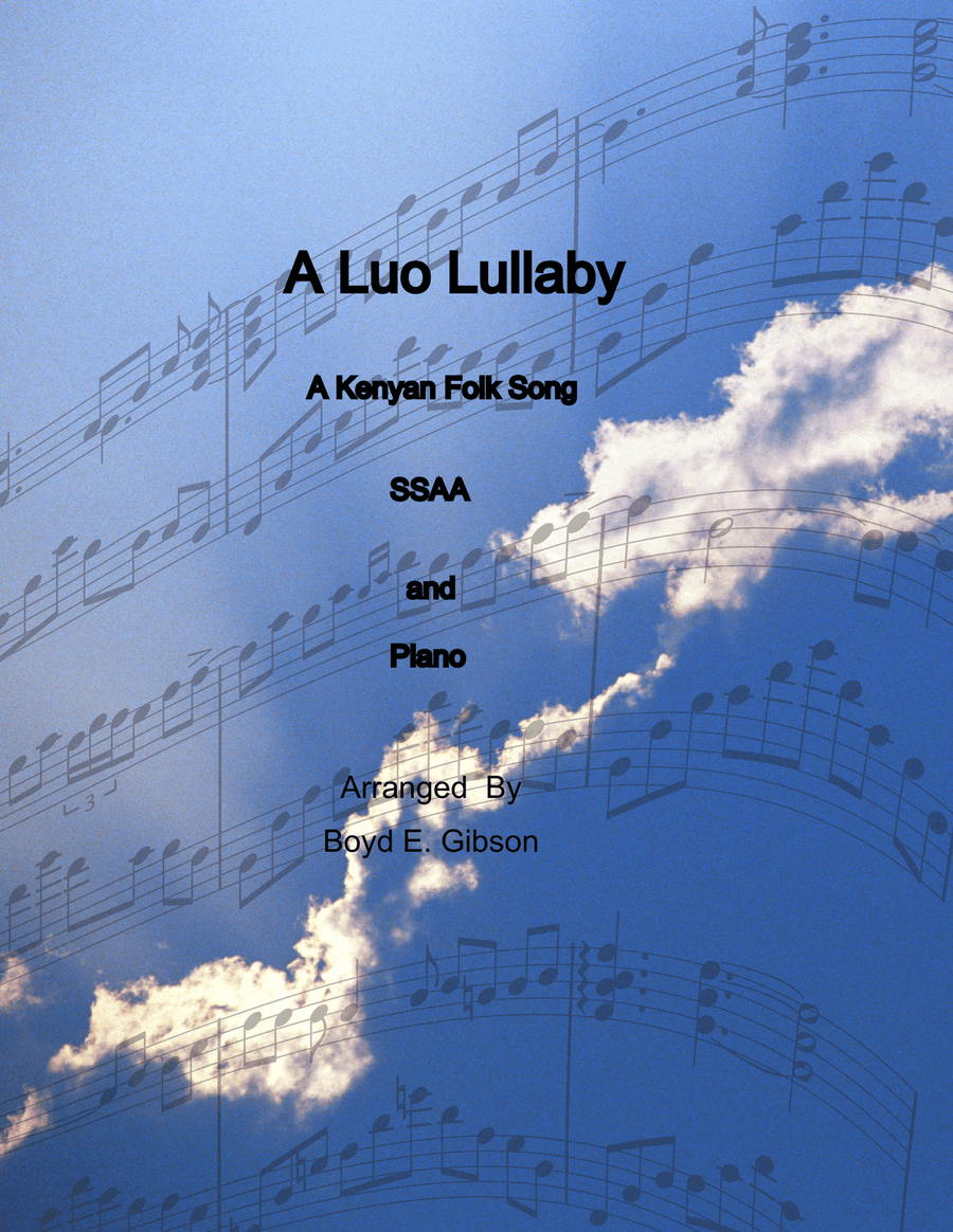 A Luo Lullaby SSAA scores gallery preview page 1