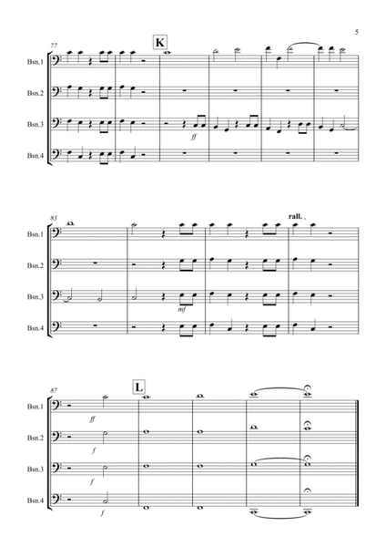 Hallelujah Chorus for Bassoon Quartet image number null