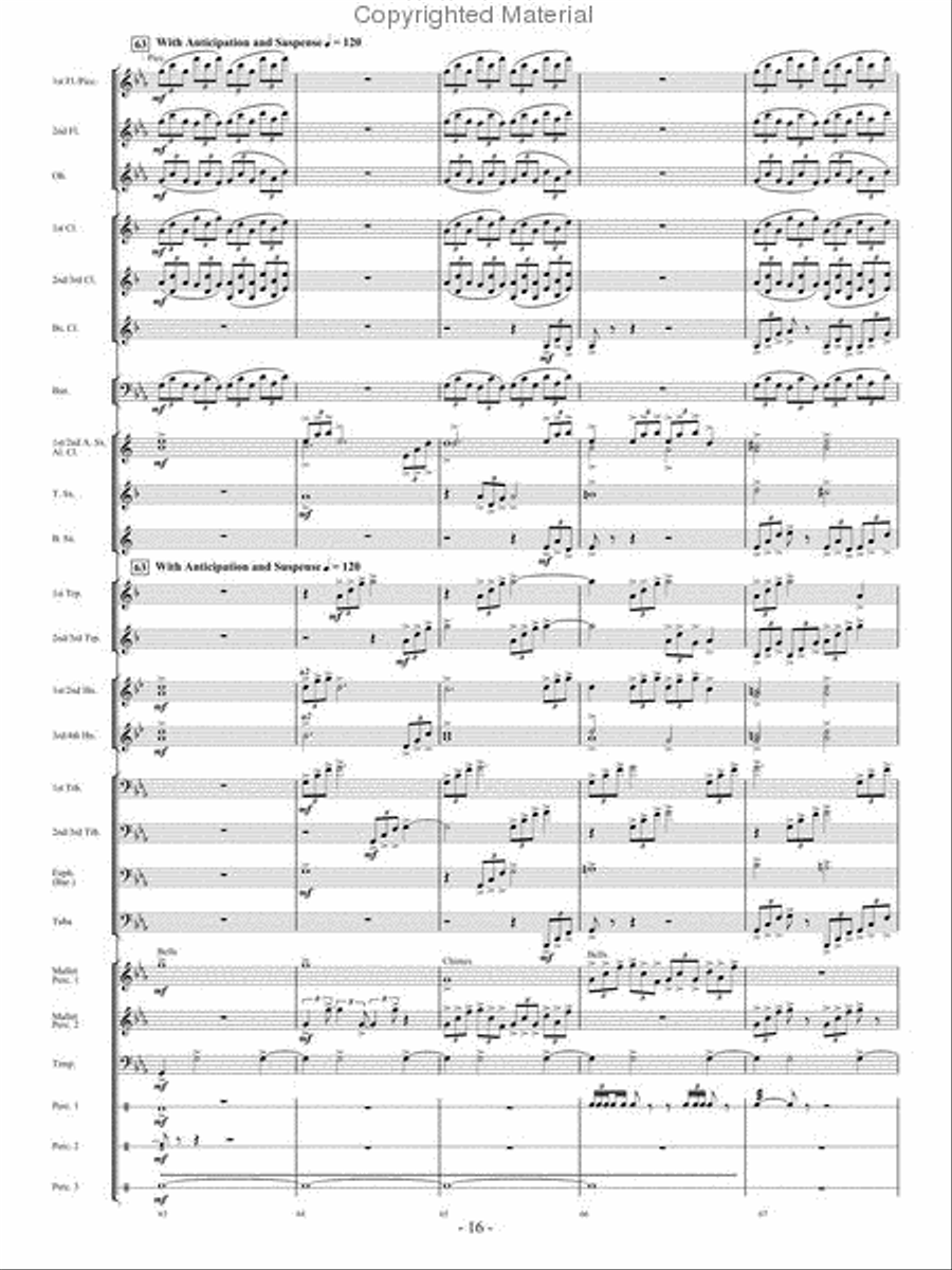From the Eye of the Storm Concert Band scores gallery preview page 15