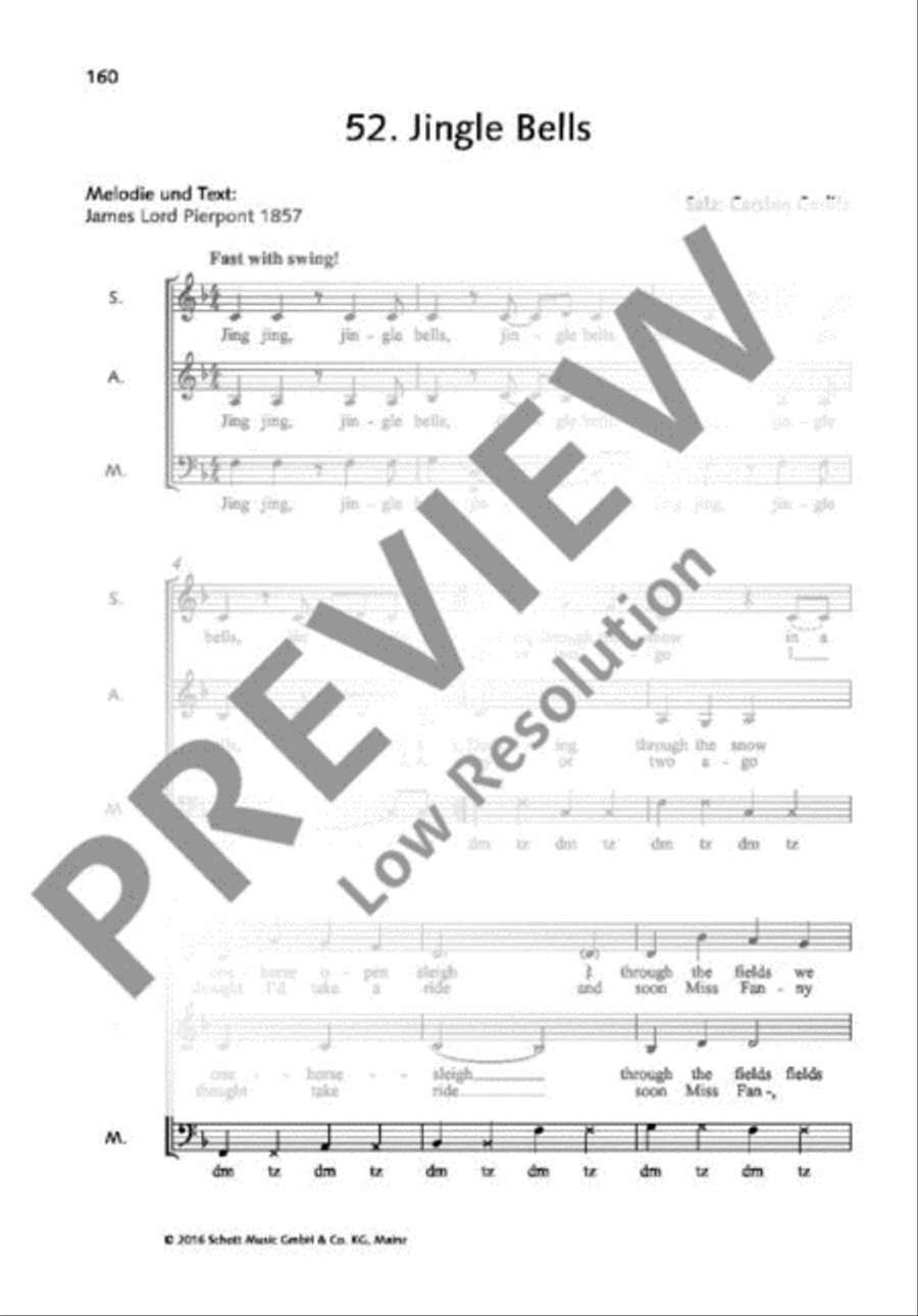 Jingle Bells Jingle Bells Mixed Choir scores gallery preview page 2