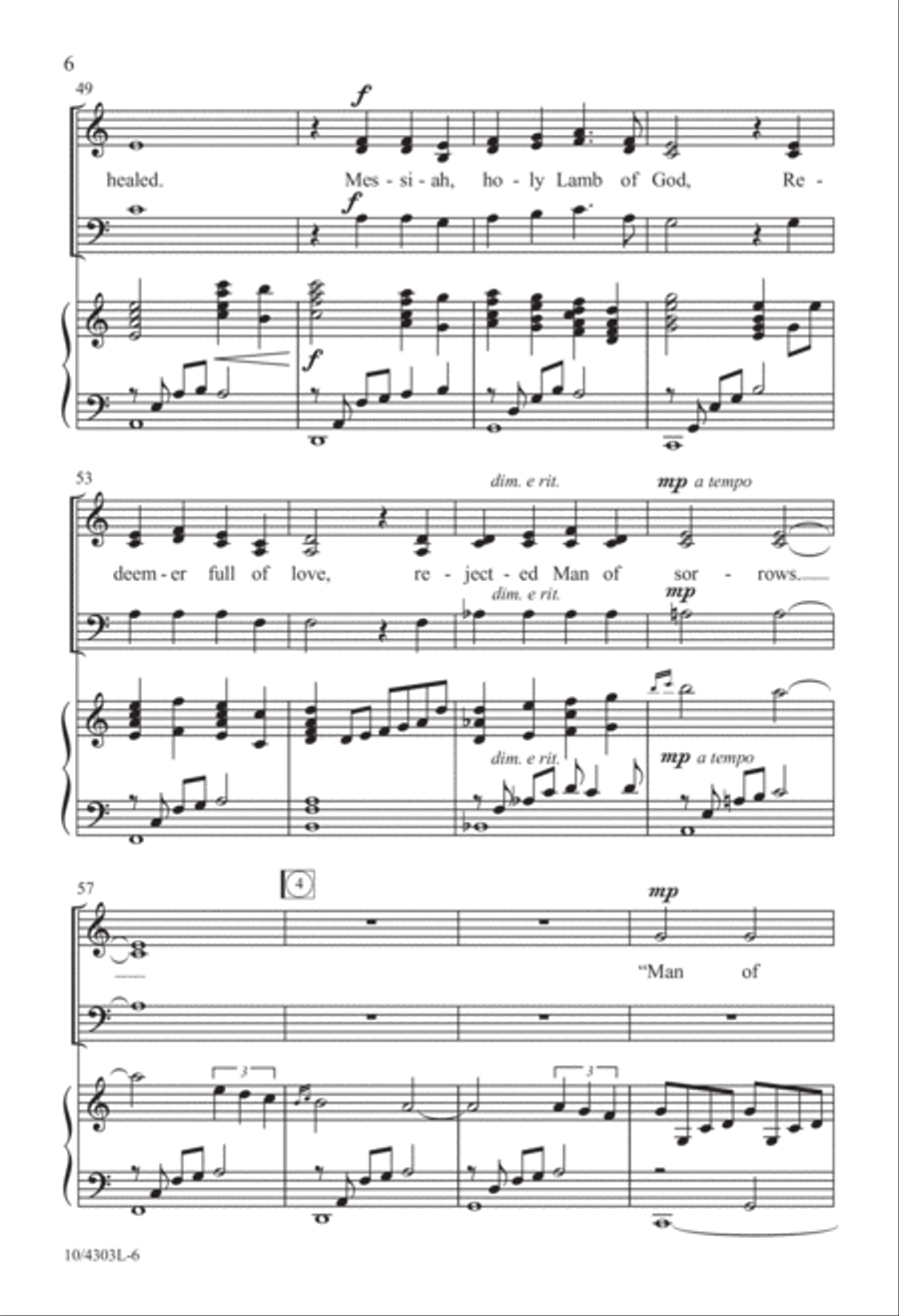 Man of Sorrows 3-Part scores gallery preview page 6