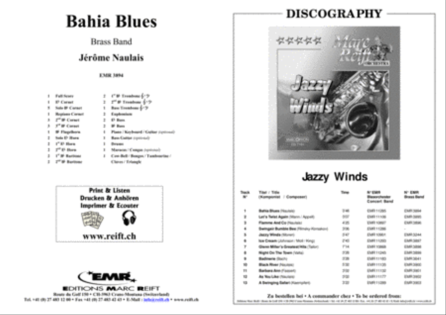 Bahia Blues Brass Band scores gallery preview page 2