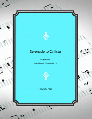 Serenade to Callisto - piano solo