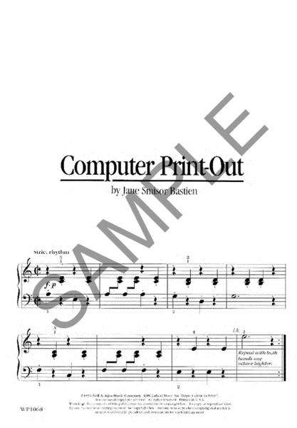 Computer Print-Out