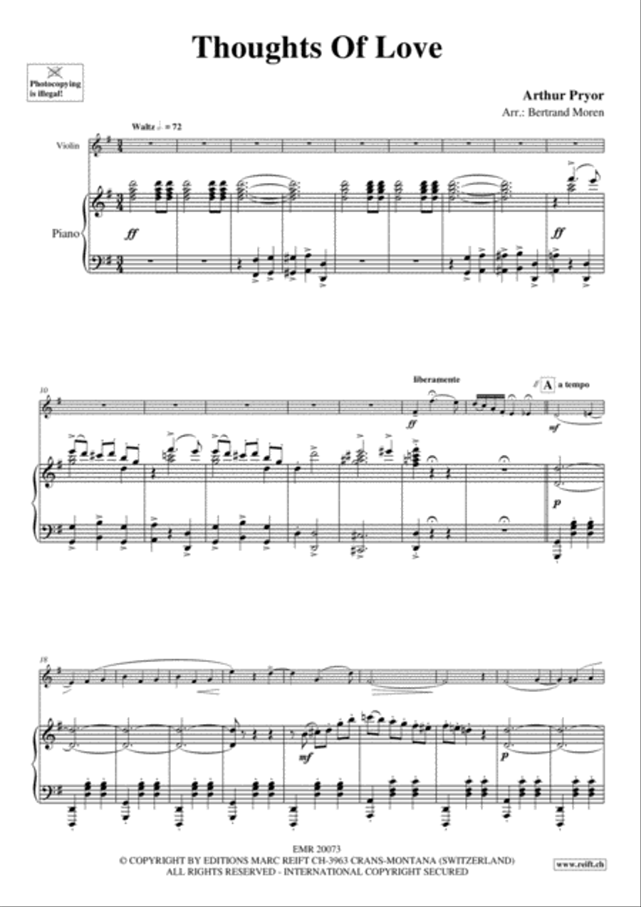 Thoughts Of Love Violin Solo scores gallery preview page 5