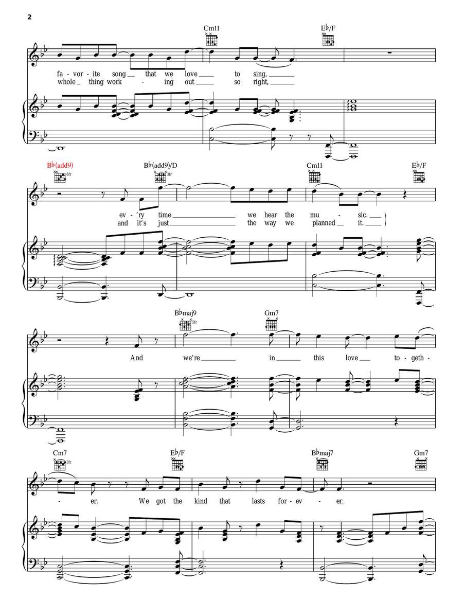 We're In This Love Together Acoustic Guitar scores gallery preview page 2