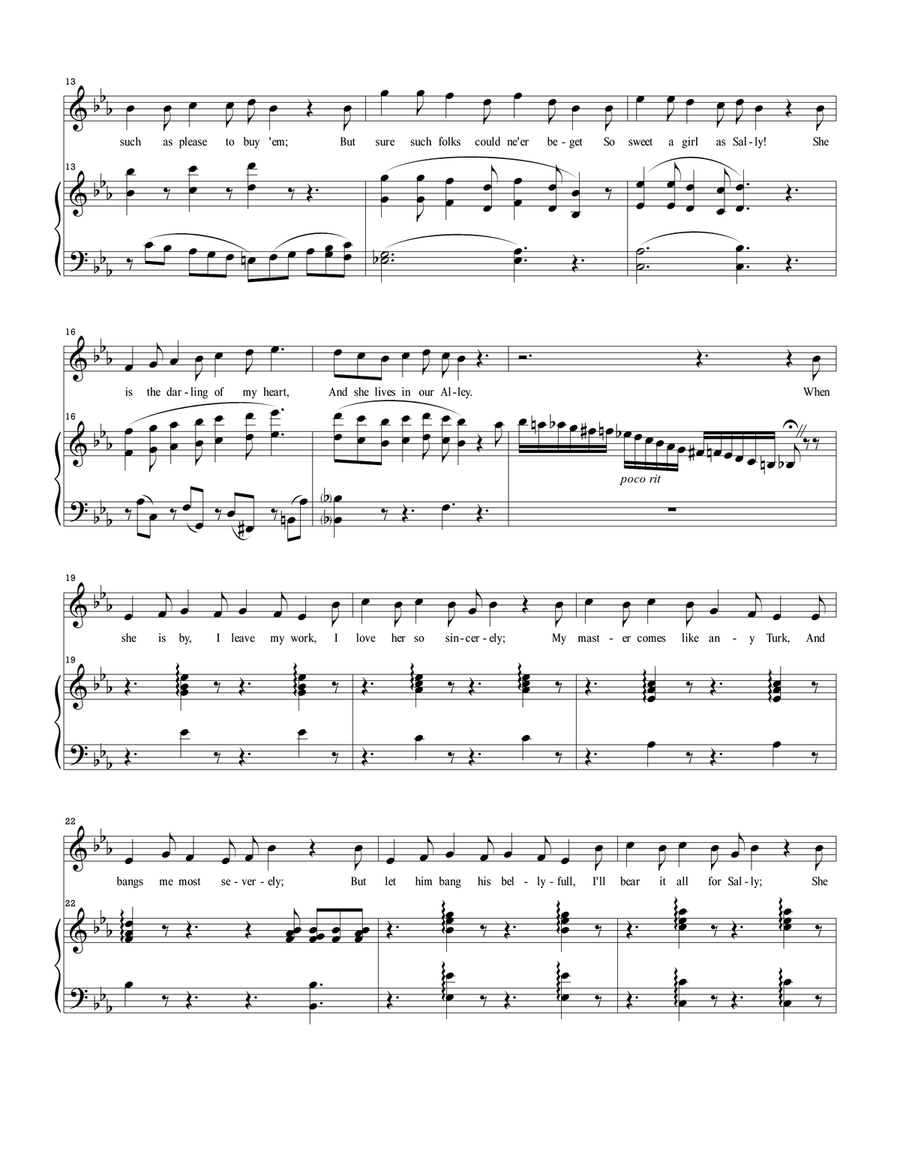 Sally in our Alley Voice scores gallery preview page 2