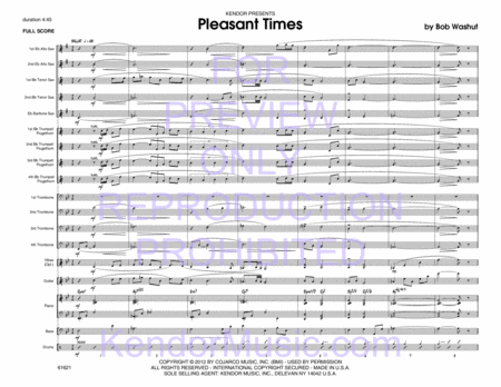 Pleasant Times (Full Score)