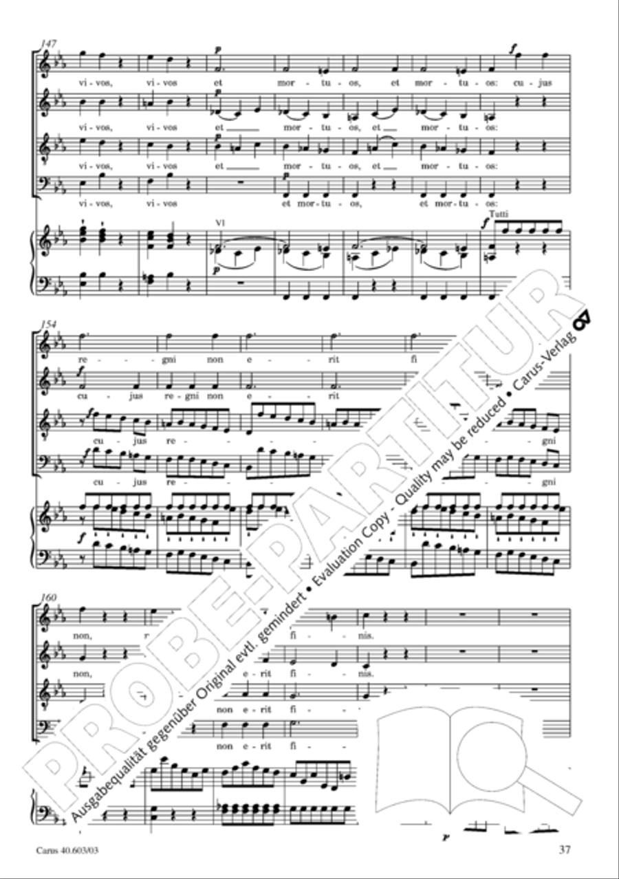 Grosse Orgelsolomesse in Es 4-Part scores gallery preview page 38