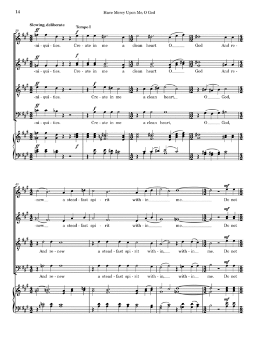 Purge Me With Hyssop (Psalm 51) 4-Part scores gallery preview page 5