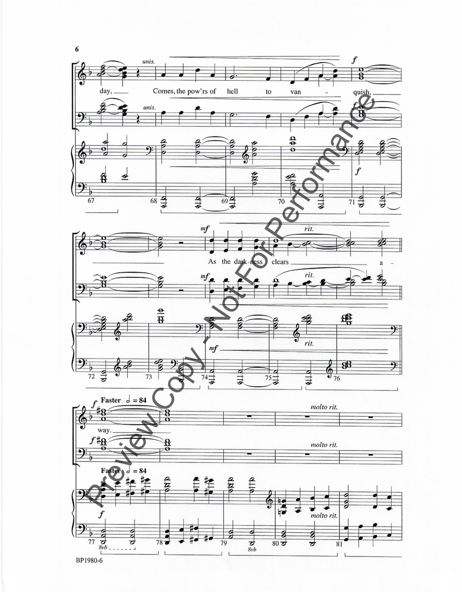 Let All Mortal Flesh Keep Silence - SATB 4-Part scores gallery preview page 6