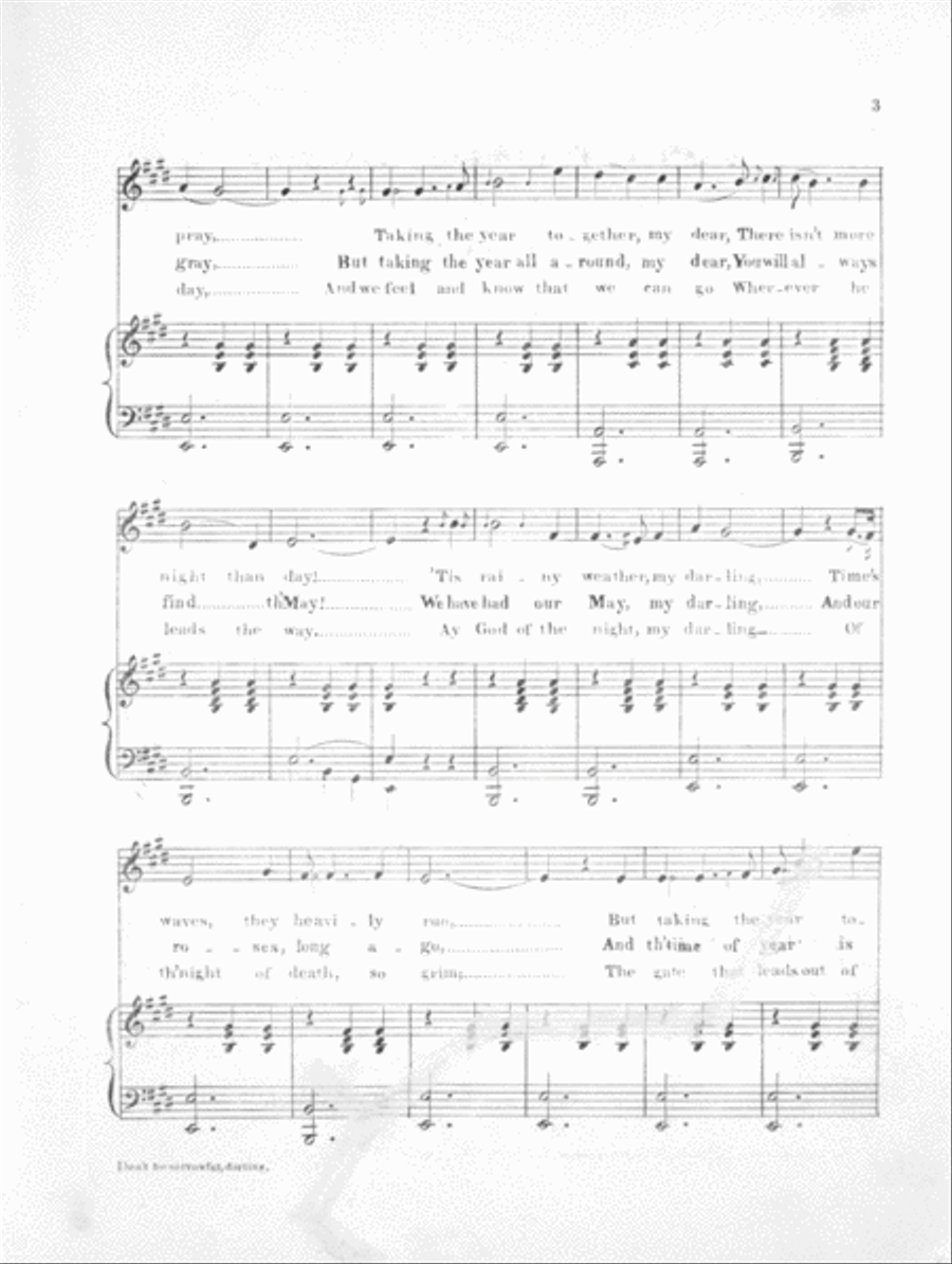 Flowers of Affection. Don't Be Sorrowful Darling Voice scores gallery preview page 3