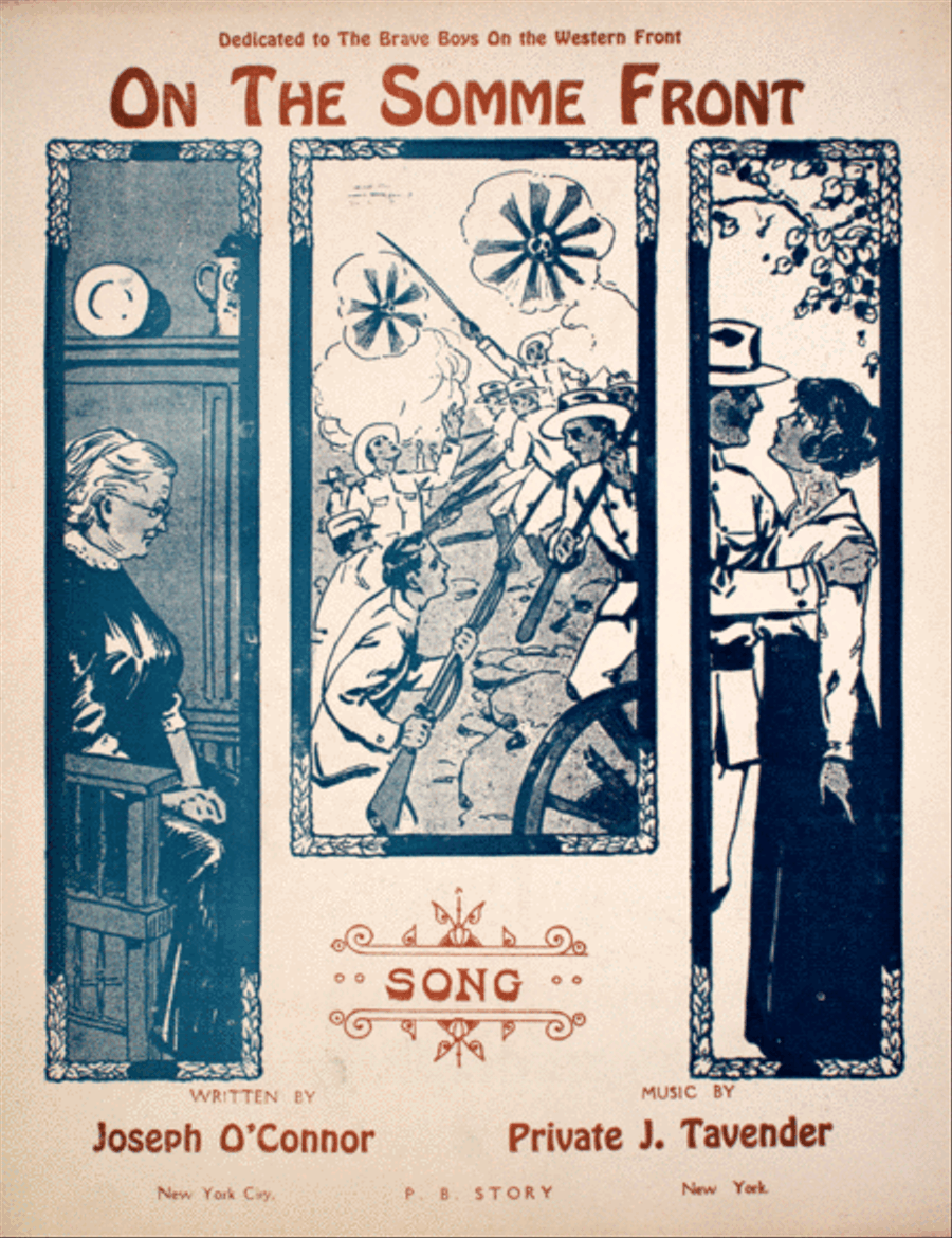 On the Somme Front. Song Voice scores gallery preview page 1