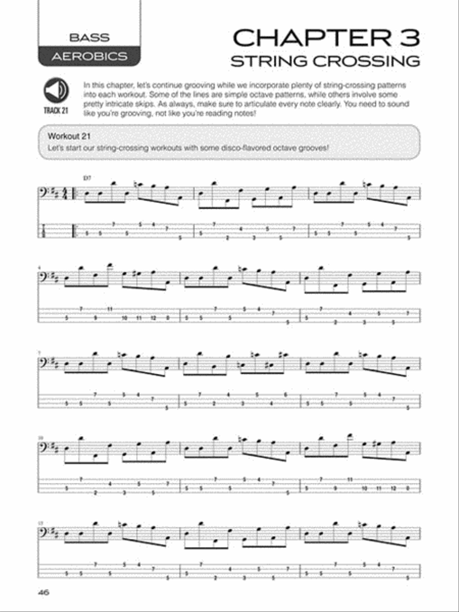 Bass Aerobics Bass Aerobics Bass Guitar Tablature scores gallery preview page 5