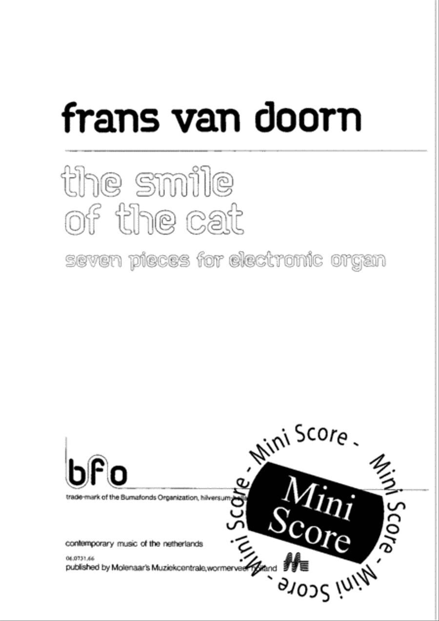 The Smile of the Cat The Smile of the Cat Organ scores gallery preview page 3