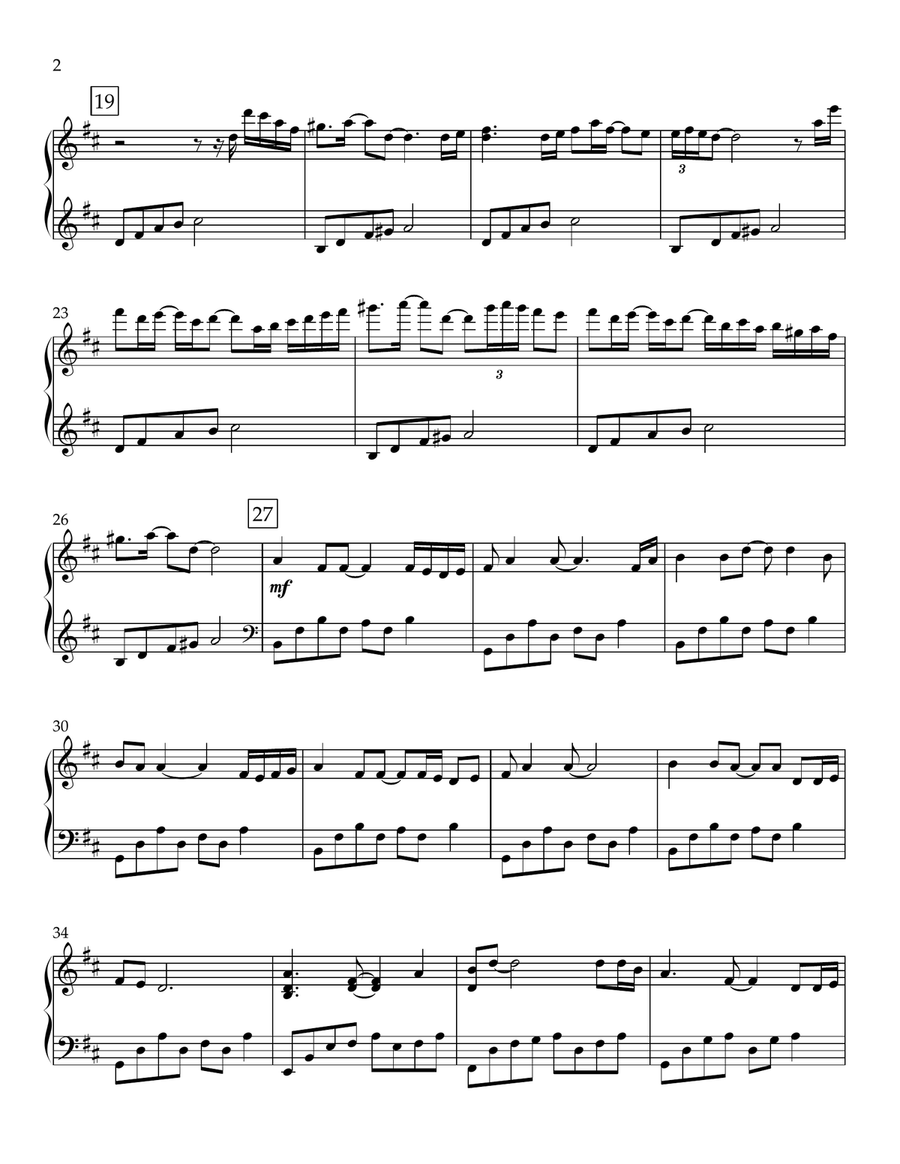 Jesus Loves Me (new age piano) Piano Solo scores gallery preview page 2