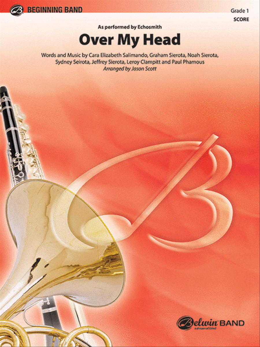 Over My Head Concert Band scores gallery preview page 1