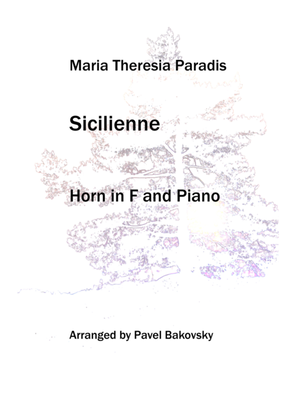 Maria Theresia Paradis: Sicilienne for Horn in F or a solo Instrument in C and piano
