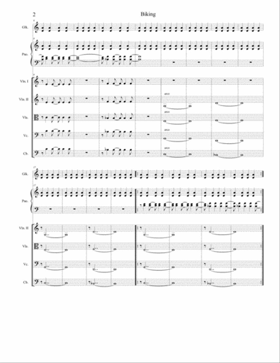 Bike Bike Bike - aka Biking Chamber Orchestra scores gallery preview page 2