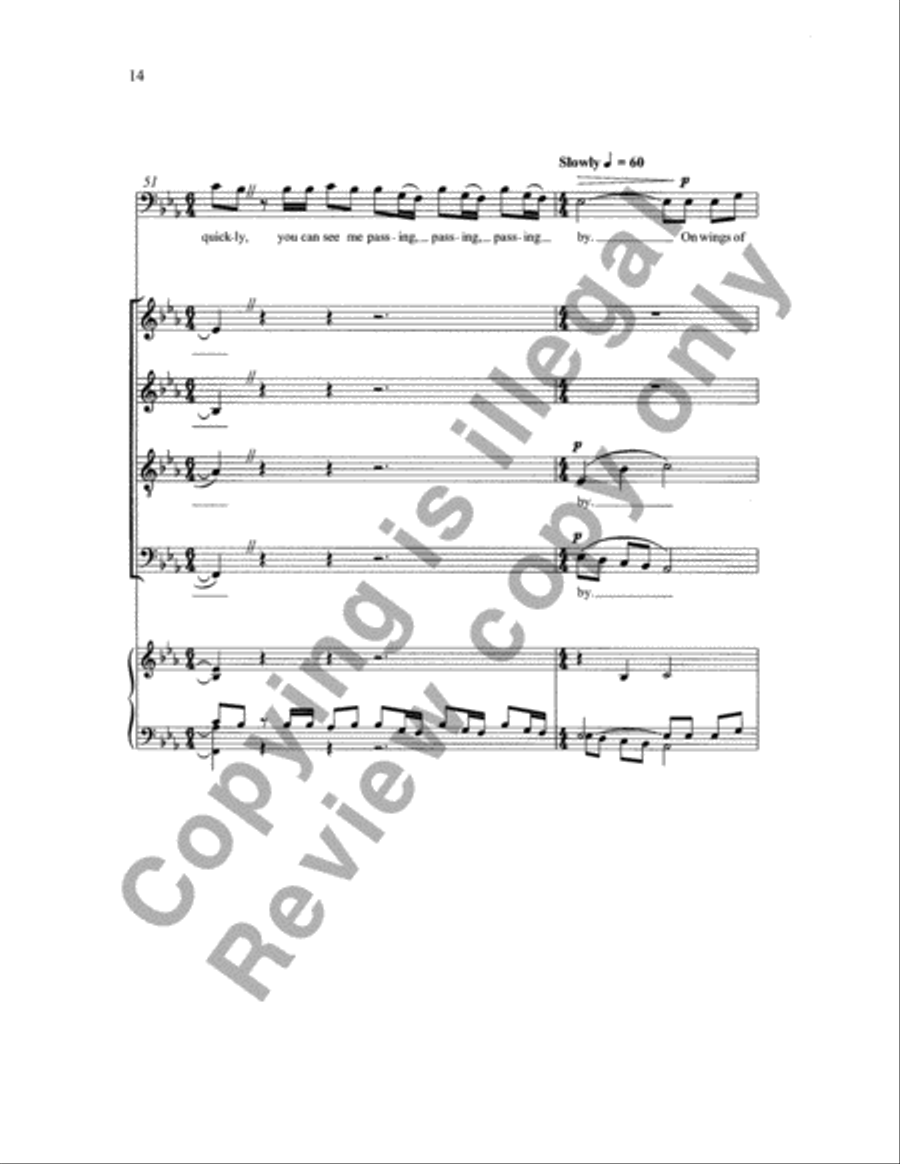 Every Night (When the Sun Goes Down) 4-Part scores gallery preview page 13