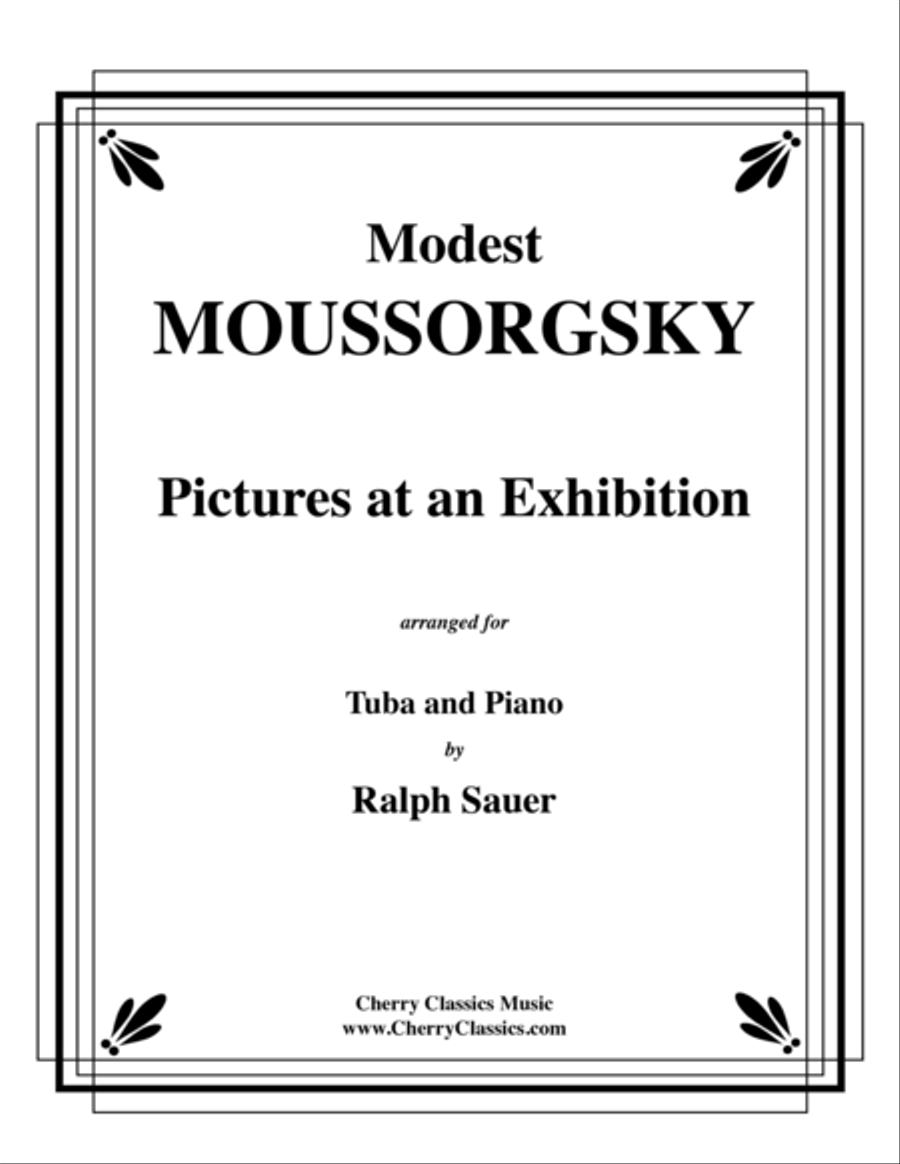 Pictures At An Exhibition for Tuba or Bass Trombone and Piano Bass Trombone scores gallery preview page 1