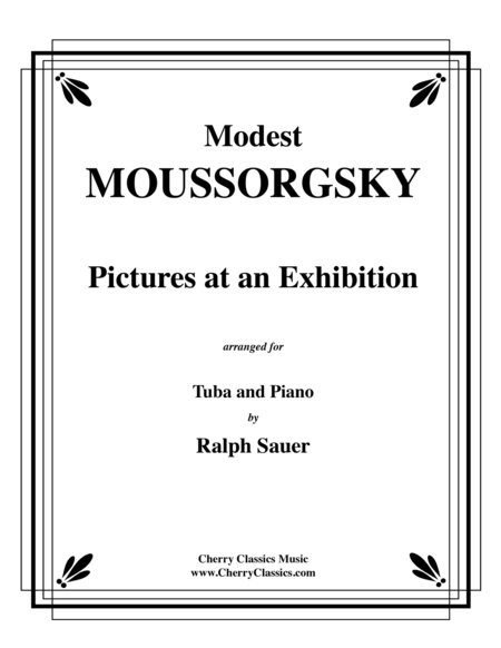 Pictures At An Exhibition for Tuba or Bass Trombone and Piano