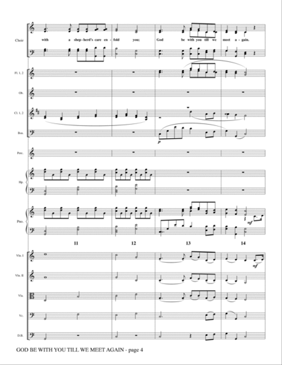 God Be With You Till We Meet Again - Full Score Choir scores gallery preview page 3