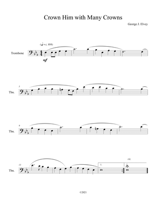 Book cover for Crown Him with Many Crowns (Trombone Solo)